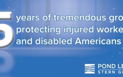 Reflexionando sobre cinco años de enorme crecimiento, protegiendo a los trabajadores lesionados y a los estadounidenses discapacitados