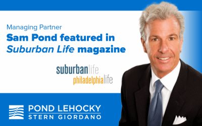 El socio gerente Sam Pond habla de sus primeras experiencias y del enfoque de Pond Lehocky en la revista Suburban Life