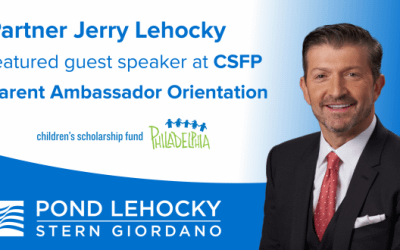 El socio Jerry Lehocky hablará en la reunión del Children’s Scholarship Fund Philadelphia