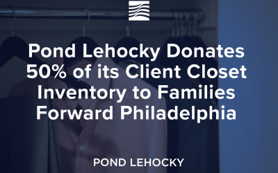 Pond Lehocky dona el 50% de su inventario de armarios de clientes a Families Forward Philadelphia