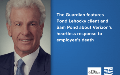 The Guardian presenta al cliente Pond Lehocky y a Sam Pond sobre la despiadada respuesta de Verizon a la muerte de un empleado