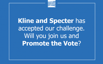 Kline and Specter has accepted our challenge. Will you join us and Promote the Vote?