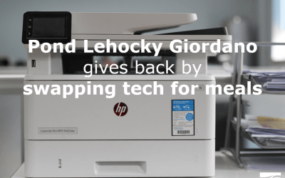 Pond Lehocky Giordano retribuye cambiando la tecnología por las comidas