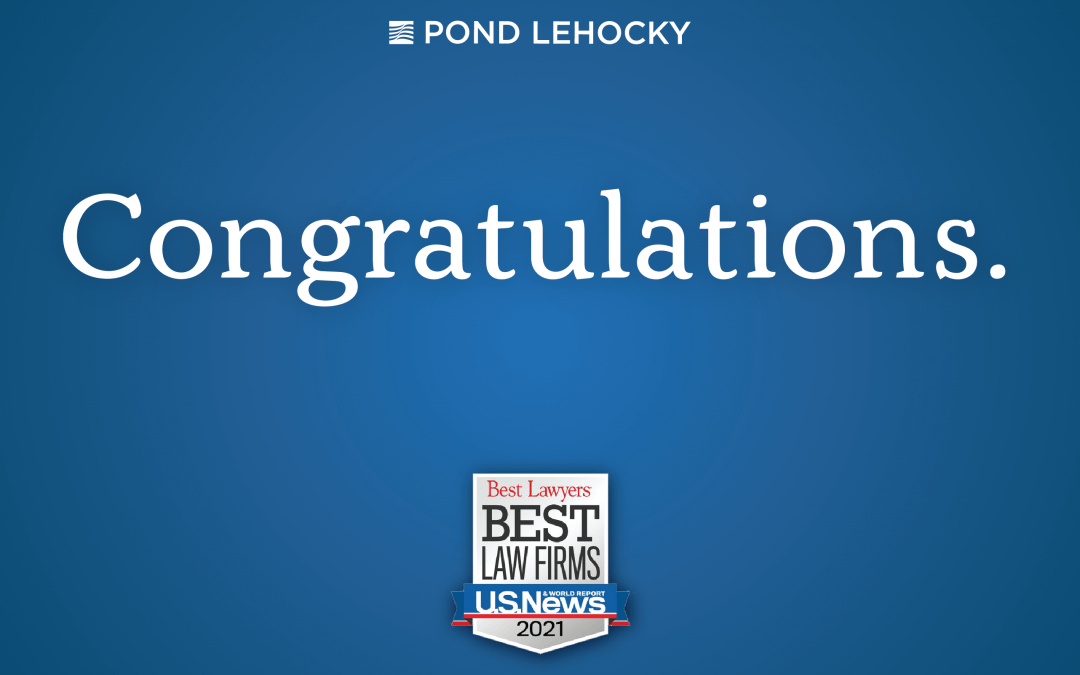Pond Lehocky Giordano named to ‘Best Law Firms’ for 10th straight year