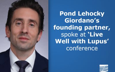 Pond Lehocky Giordano’s founding partner, spoke at ‘Live Well with Lupus’ conference