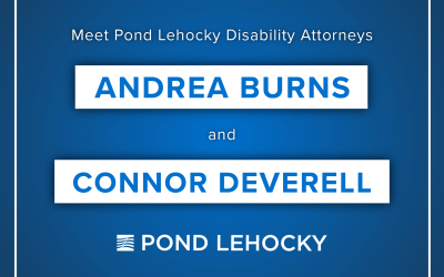 Meet the Pond Lehocky Disability Attorneys during Social Security Month: Andrea Burns and Connor Deverell
