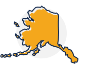 Icono estilizado de Alaska